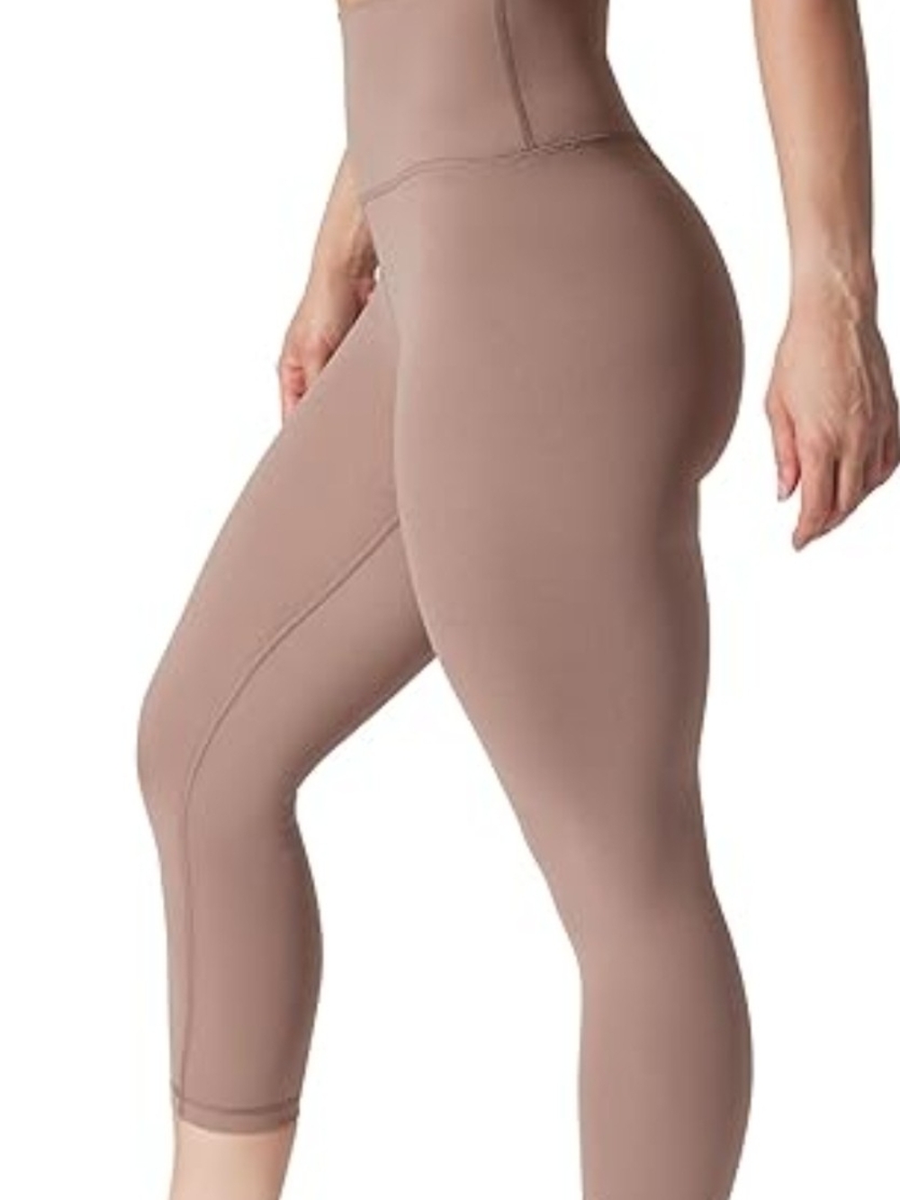 Yoga Licious Lux High Rise Leggings Size S Taupe
